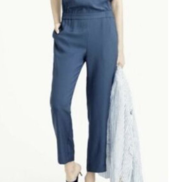 J.Crew blue sleeveless jumpsuit size 2 - Picture 2 of 5